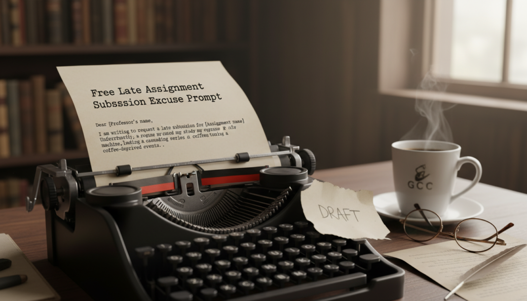Free Late assignment submission excuse prompt
