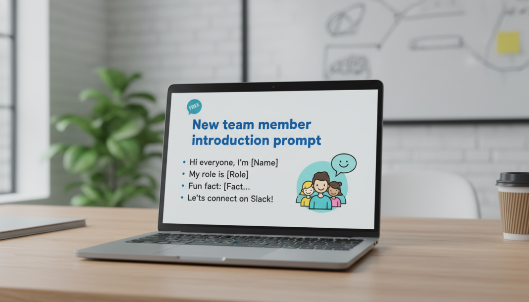 Free New team member introduction prompt