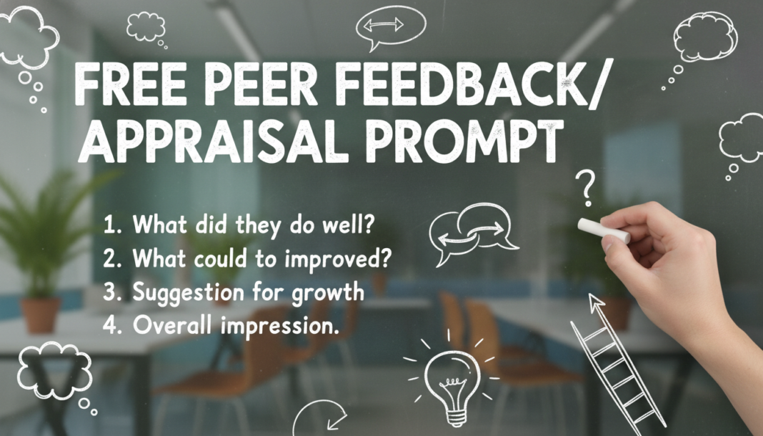Free Peer feedback/Appraisal prompt