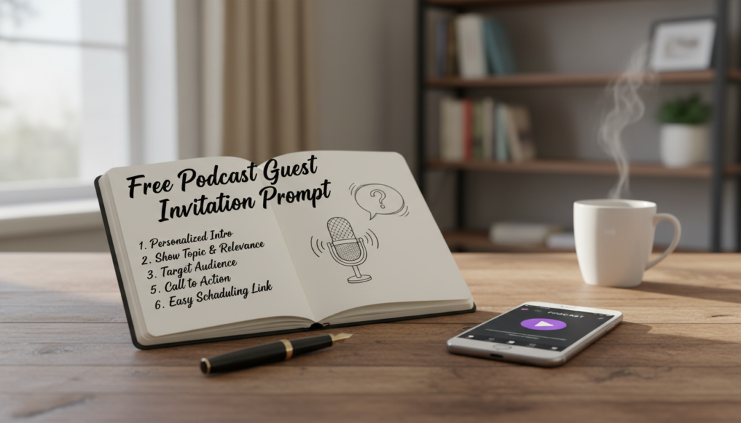 Free Podcast guest invitation prompt