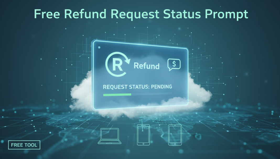 Free Refund request status prompt