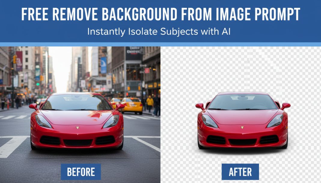 Free Remove Background From Image Prompt