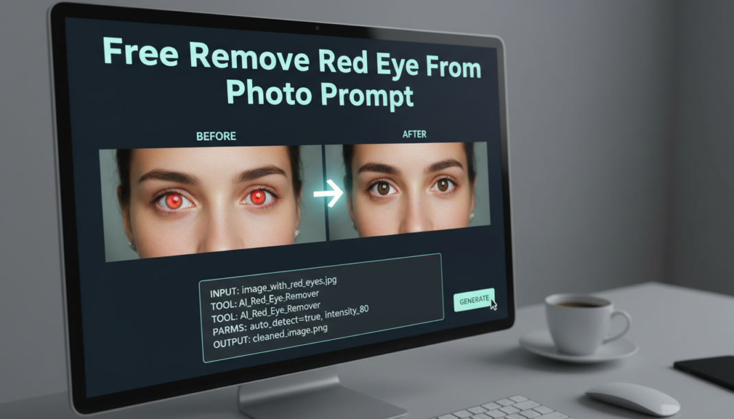 Free Remove Red Eye From Photo Prompt