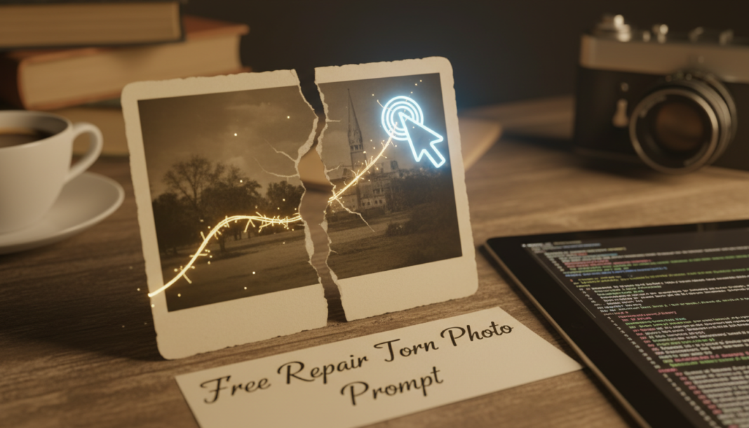 Free Repair Torn Photo Prompt
