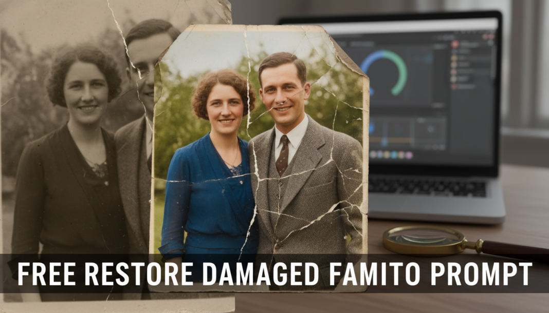 Free Restore Damaged Family Photo Prompt