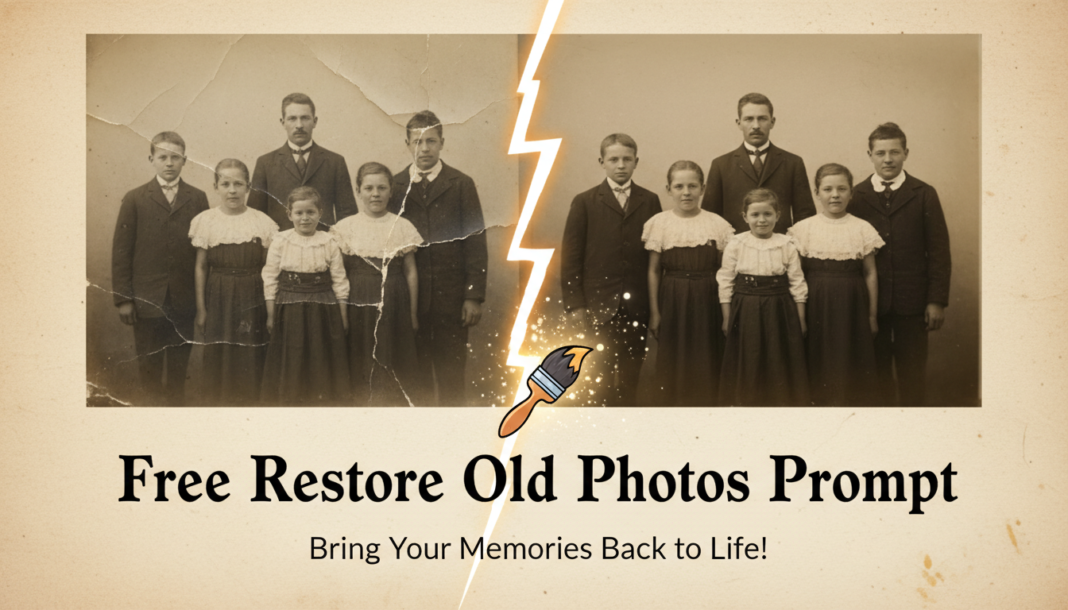 Free Restore Old Photos Prompt
