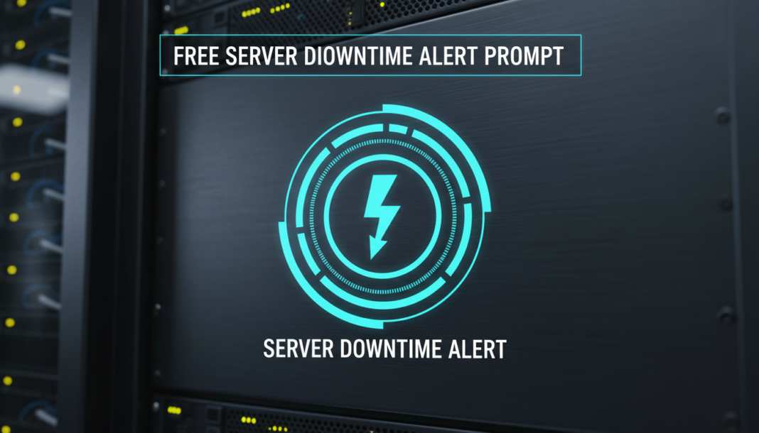 Free Server downtime alert prompt