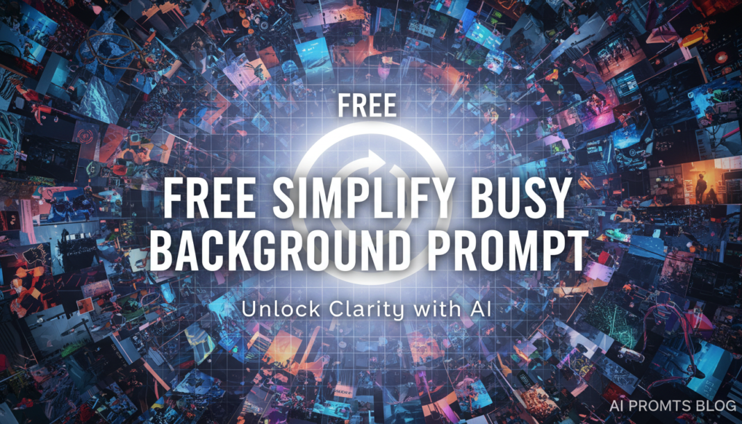 Free Simplify Busy Background Prompt
