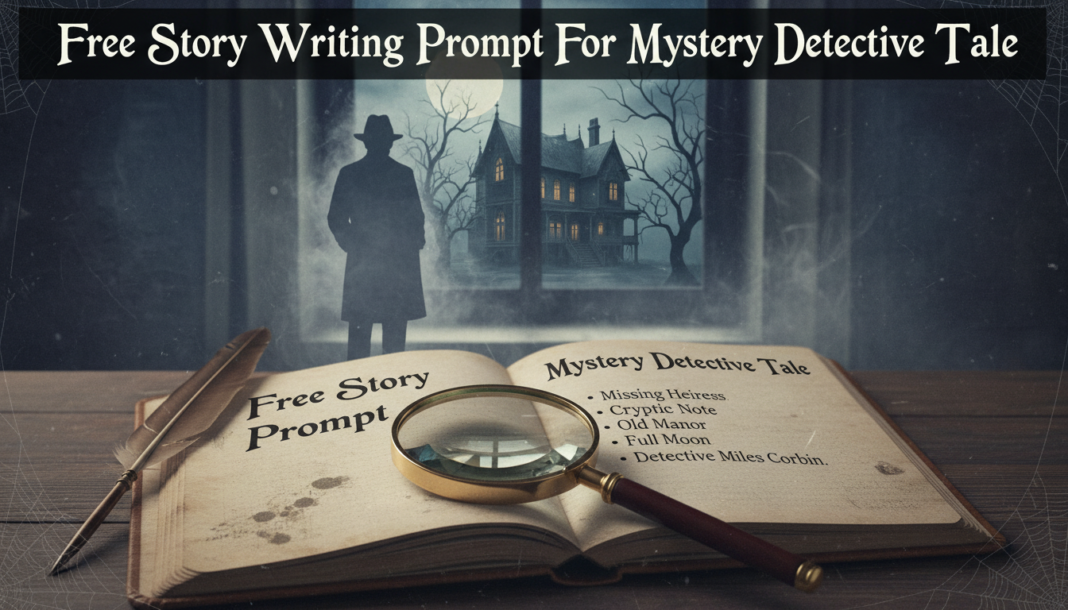 Free Story Writing Prompt For Mystery Detective Tale