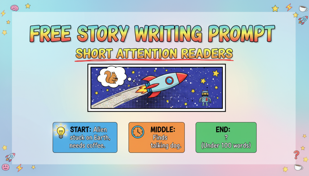 Free Story Writing Prompt For Short Attention Readers