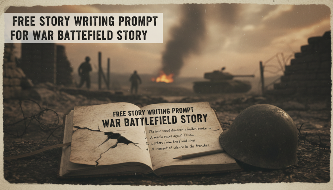 Free Story Writing Prompt For War Battlefield Story