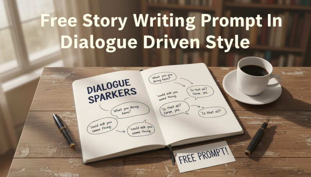 Free Story Writing Prompt In Dialogue Driven Style Free Story Writing Prompt In Dialogue Driven Style