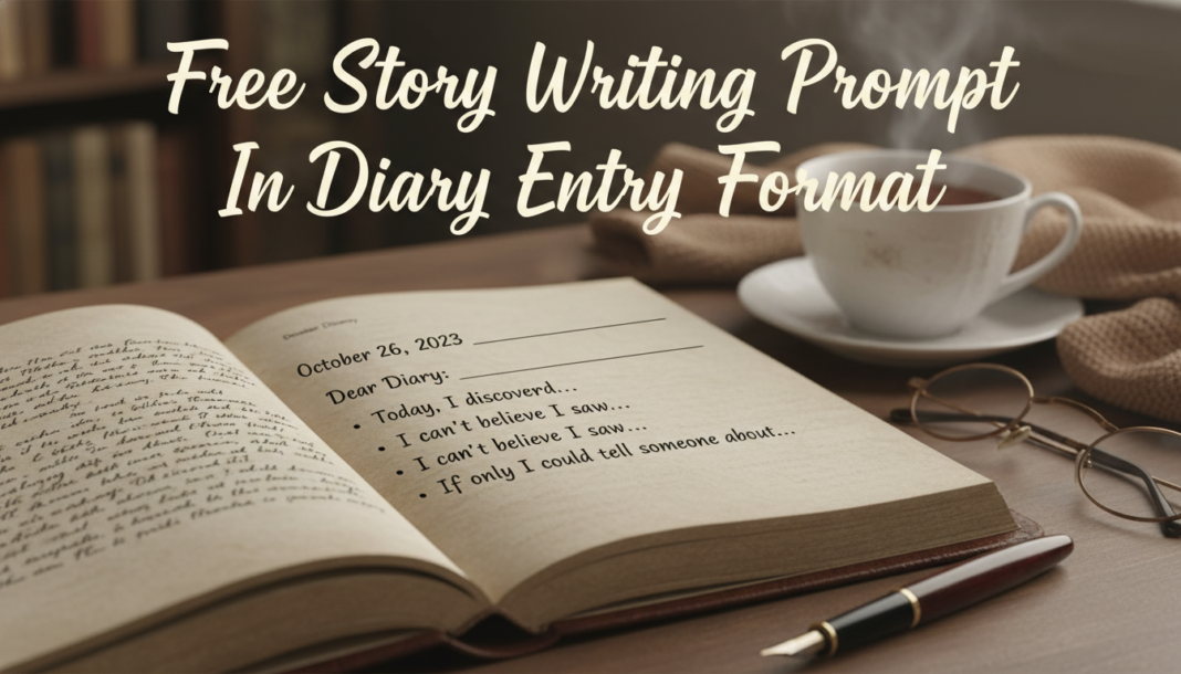 Free Story Writing Prompt In Diary Entry Format Free Story Writing Prompt In Diary Entry Format