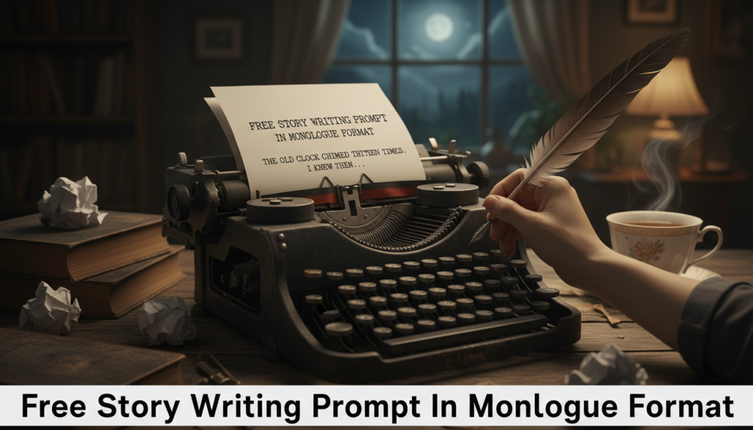 Free Story Writing Prompt In Monologue Format Free Story Writing Prompt In Monologue Format