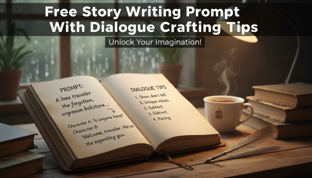 Free Story Writing Prompt With Dialogue Crafting Tips Free Story Writing Prompt With Dialogue Crafting Tips
