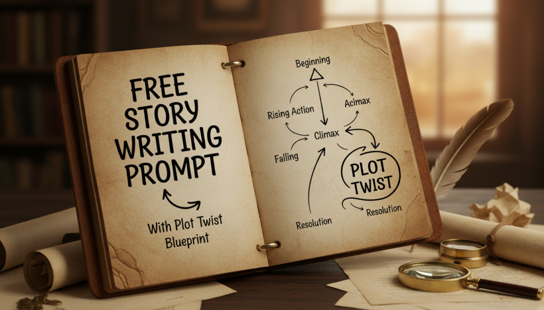 Free Story Writing Prompt With Plot Twist Blueprint Free Story Writing Prompt With Plot Twist Blueprint