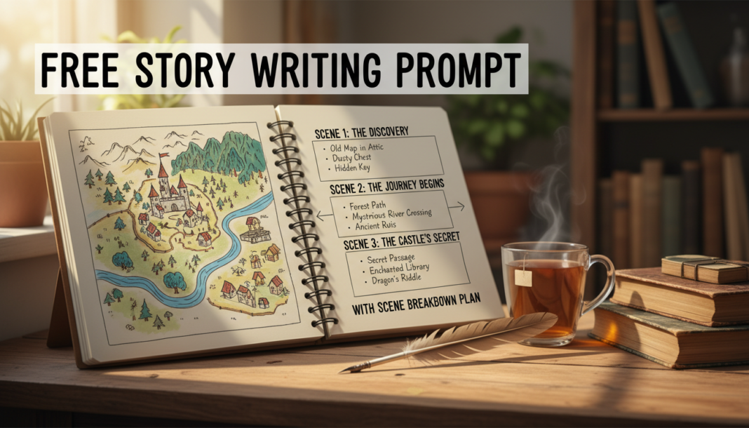 Free Story Writing Prompt With Scene Breakdown Plan