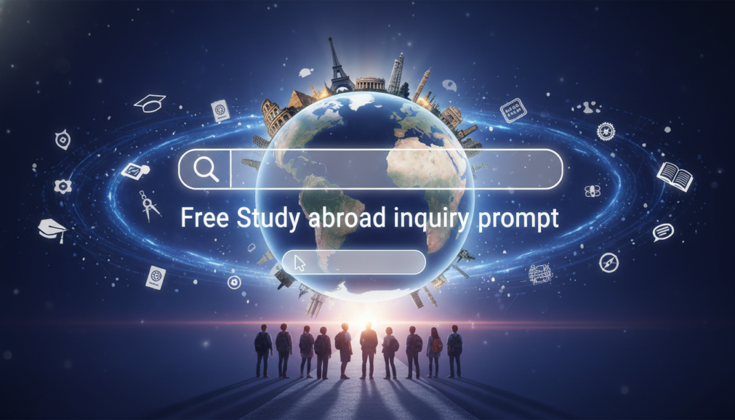 Free Study abroad inquiry prompt