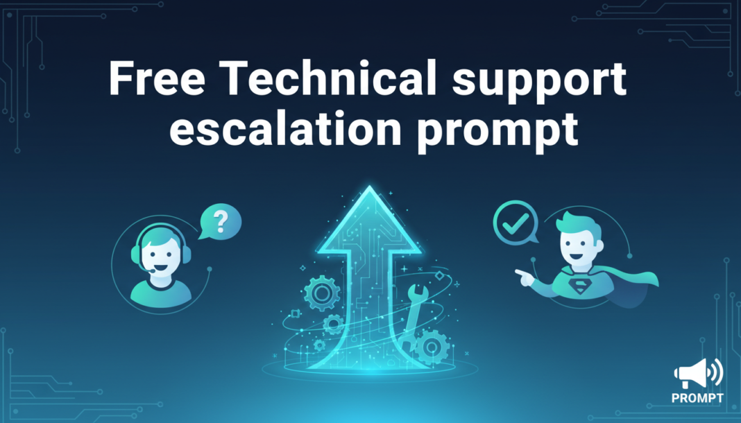 Free Technical support escalation prompt