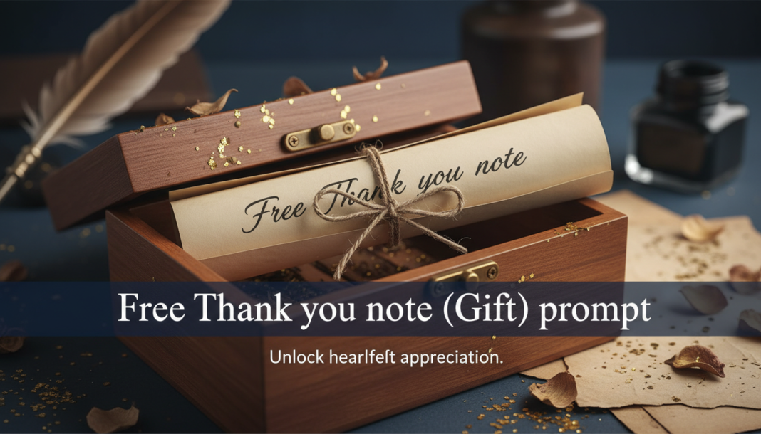 Free Thank you note (Gift) prompt