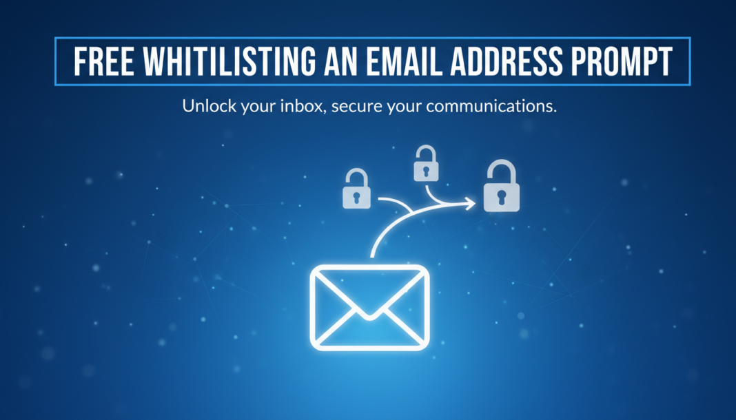 Free Whitelisting an email address prompt